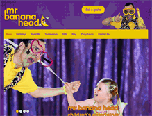 Tablet Screenshot of mrbananahead.com